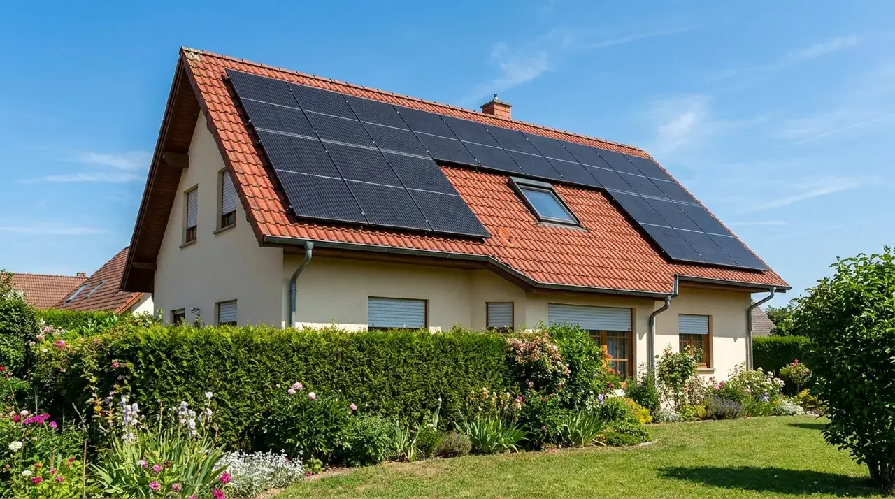 Pavillon individuel à Aspach équipé d'une installation photovoltaïque résidentielle