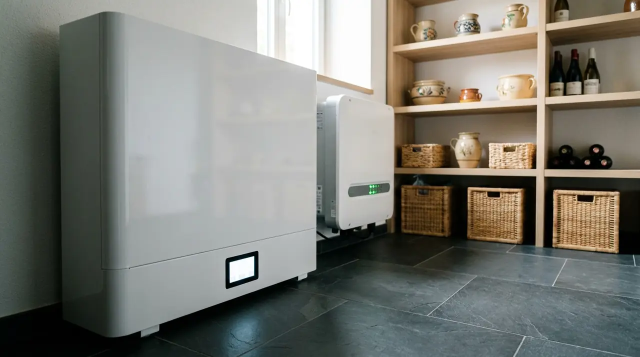 Batterie LFP photovoltaïque dans un cellier d'une maison à Huningue