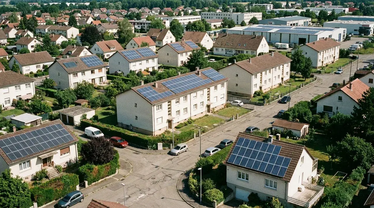Vue de Wittenheim, 4ᵉ ville de l'agglomération mulhousienne